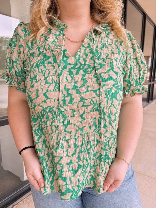 Kaylee's April Top In Green