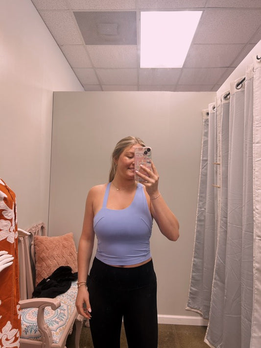 Butter Sleeveless Strap Crop Tank