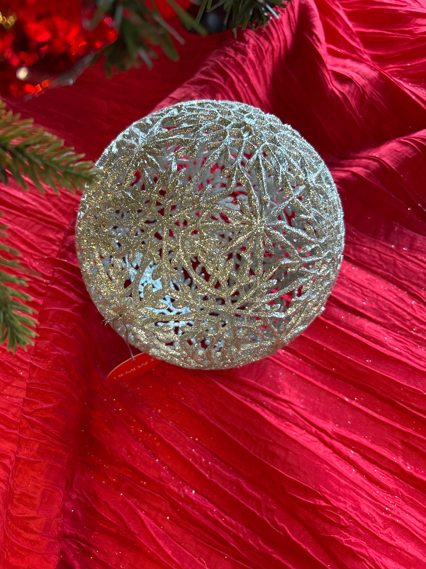 Oversized Glitter Snowflake Ornament