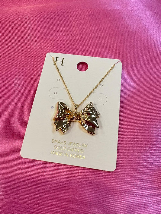 Bow Pendant Necklace