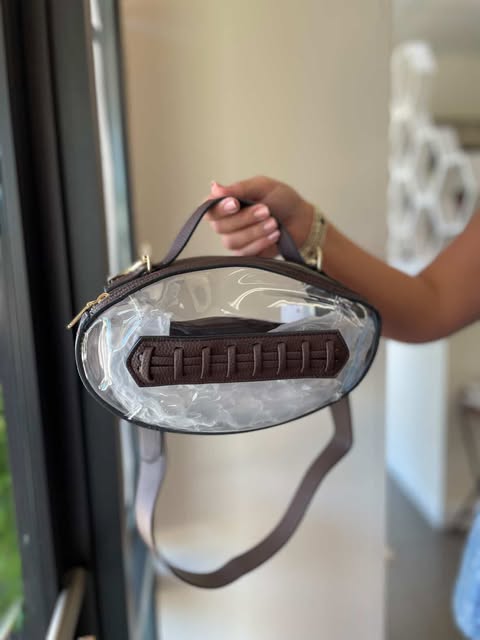 Clear Football Crossbody
