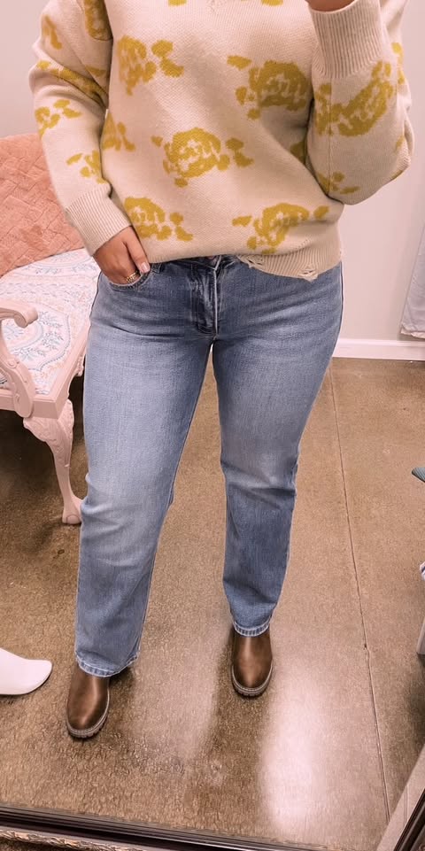 Mid Rise Dad Lovervet Jeans