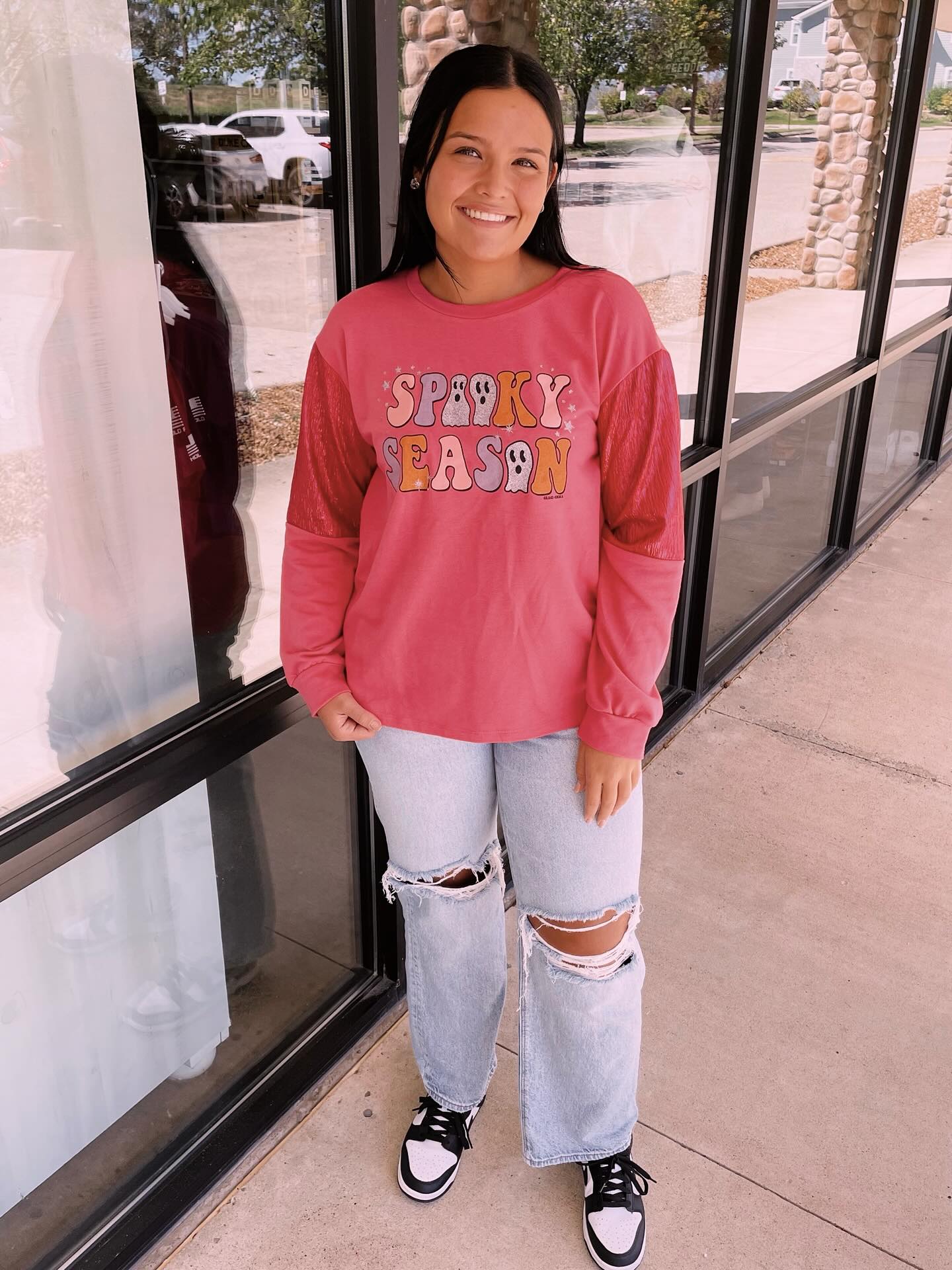 Spooky Season Hot Pink Sweatshirt
