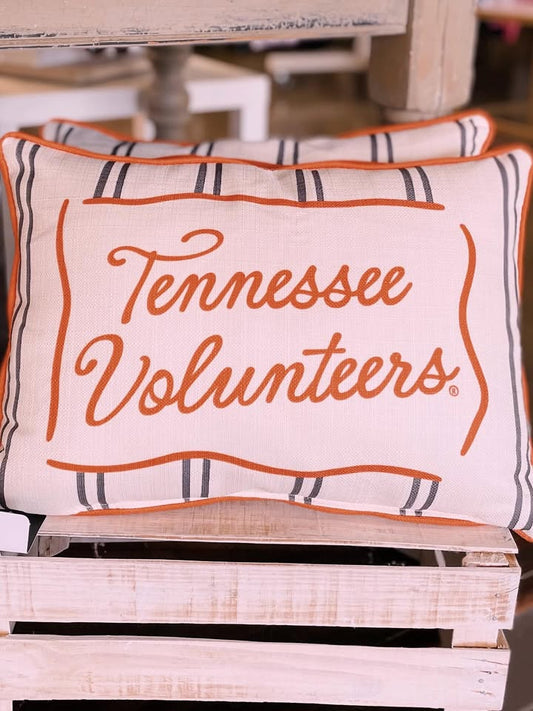 TN Volunteers Striped Pillow