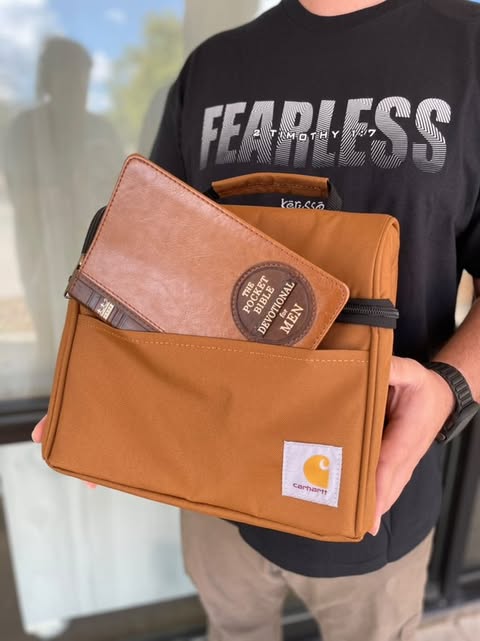 Pocket Bible Devotional for Men Faux