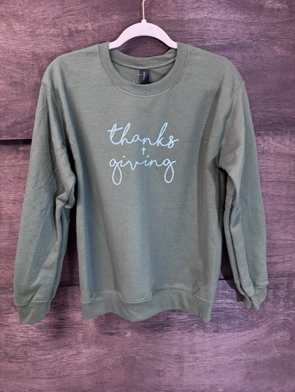 "Thanks & Giving" Crewneck