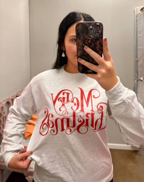 "Merry Christmas" Long Sleeve Tee