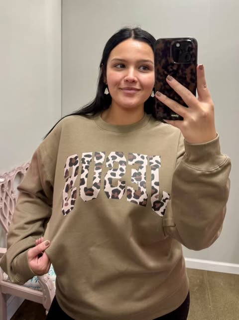 "Jesus" Cheetah Crewneck