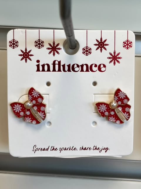 Enamel Bow Christmas Pattern Design