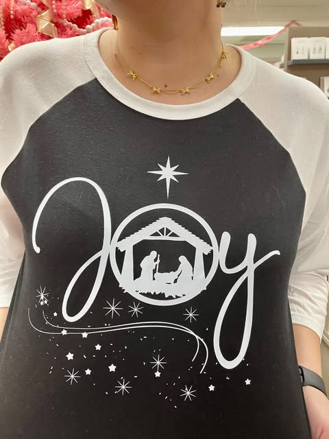 Christmas Raglan Tshirts.