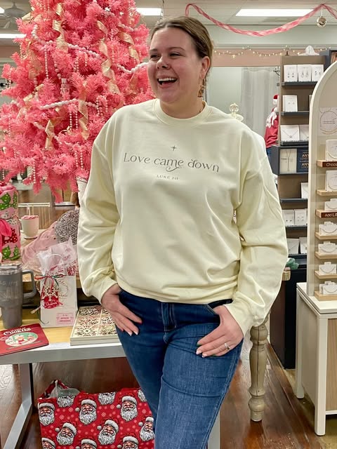 Love Came Down Christmas Crewneck