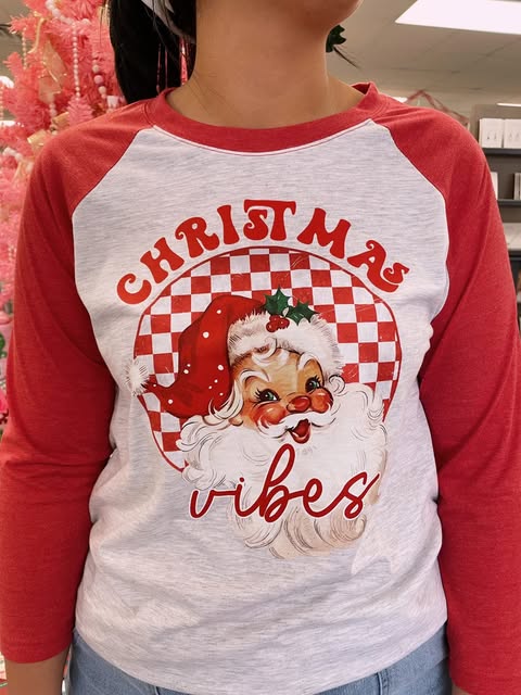 Christmas Raglan Tshirts.