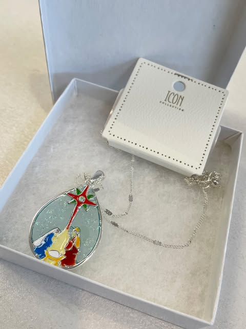Christmas Nativity Scene Necklace