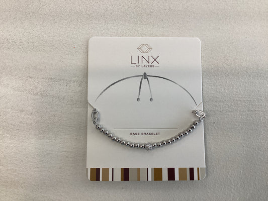 Silver Decorative CZ Ball LINX Base Bracelet