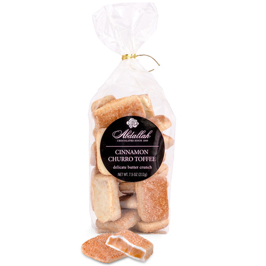 7.5oz Bag Cinnamon Churro Toffee - White Chocolate