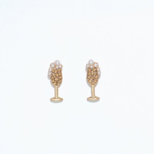 Cuties -Gold Champagne Flutes