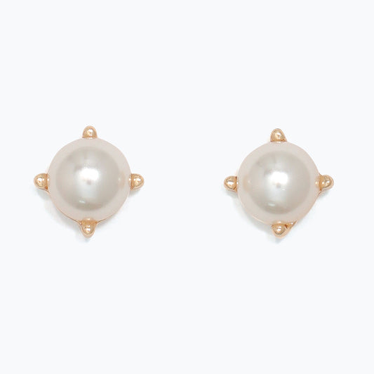 Earrings-Pearls in Gold Setting