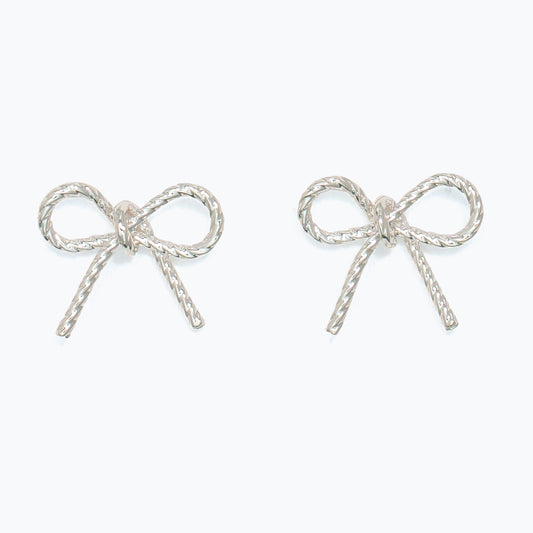 Cuties - Silver Rope Bows