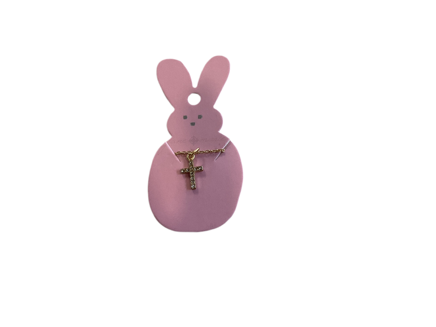 Easter kids cross necklace