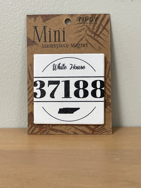 Mini Masterpiece Magnet 
Zip Code White House TN