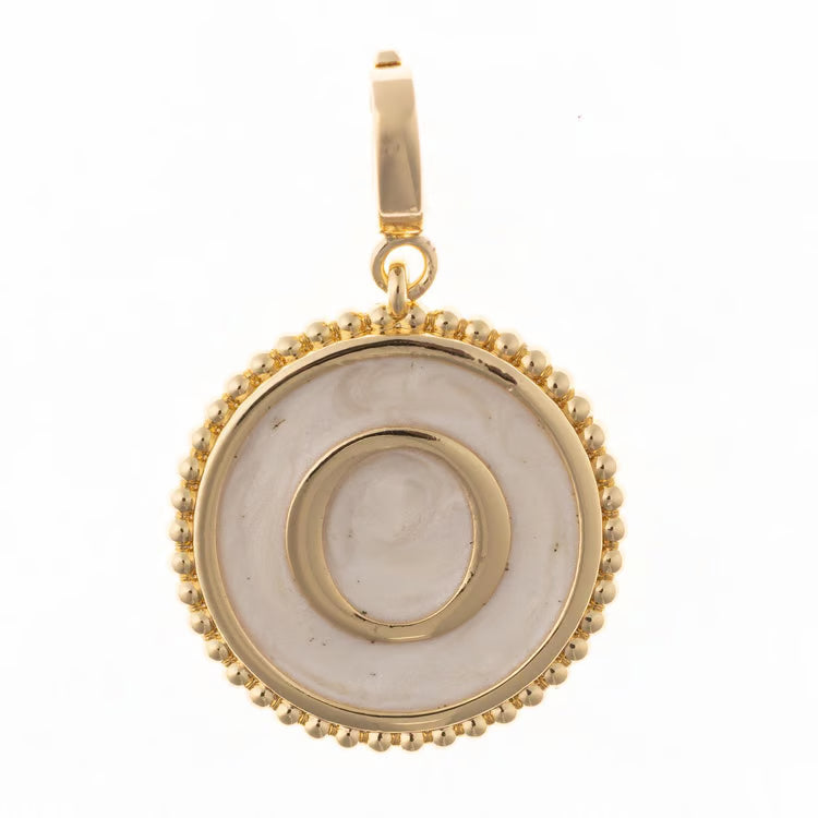 Pearl and Gold Madison Initial Charms