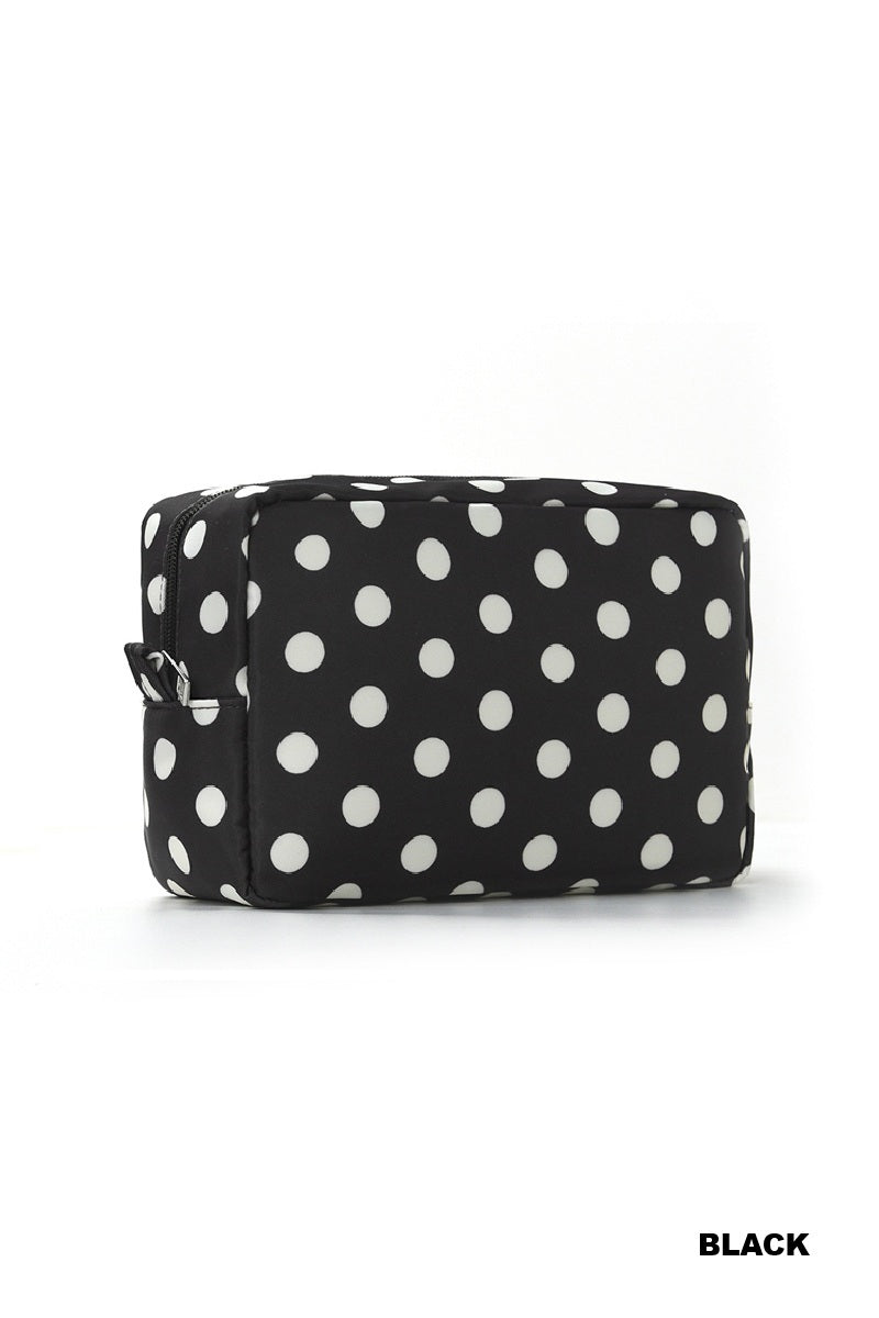 Polka Dot Cosmetic Travel Pouch