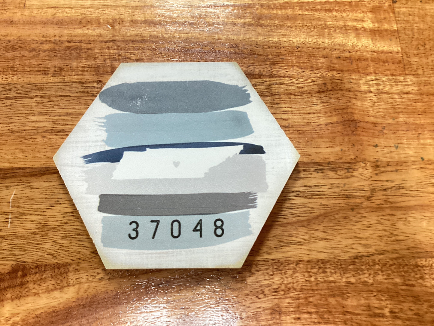 Zip Code Magnet Wooden Coasters