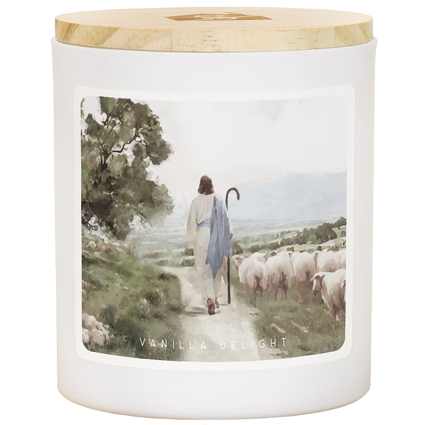 Jesus the Shepherd Leads His Flock Candle