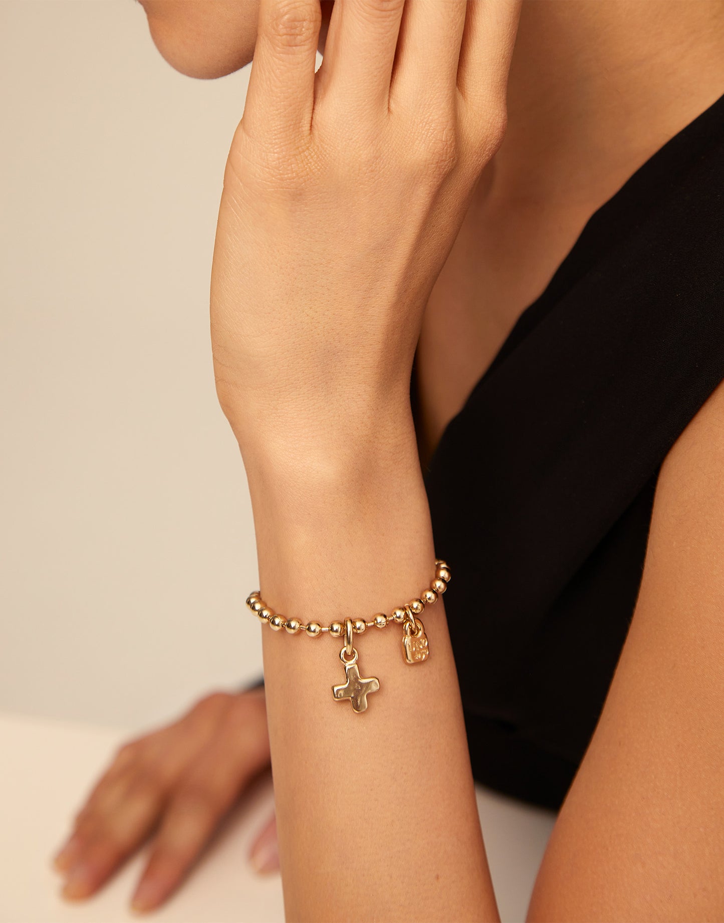 SHINE You Are Here Gold-Plated Cross Charm