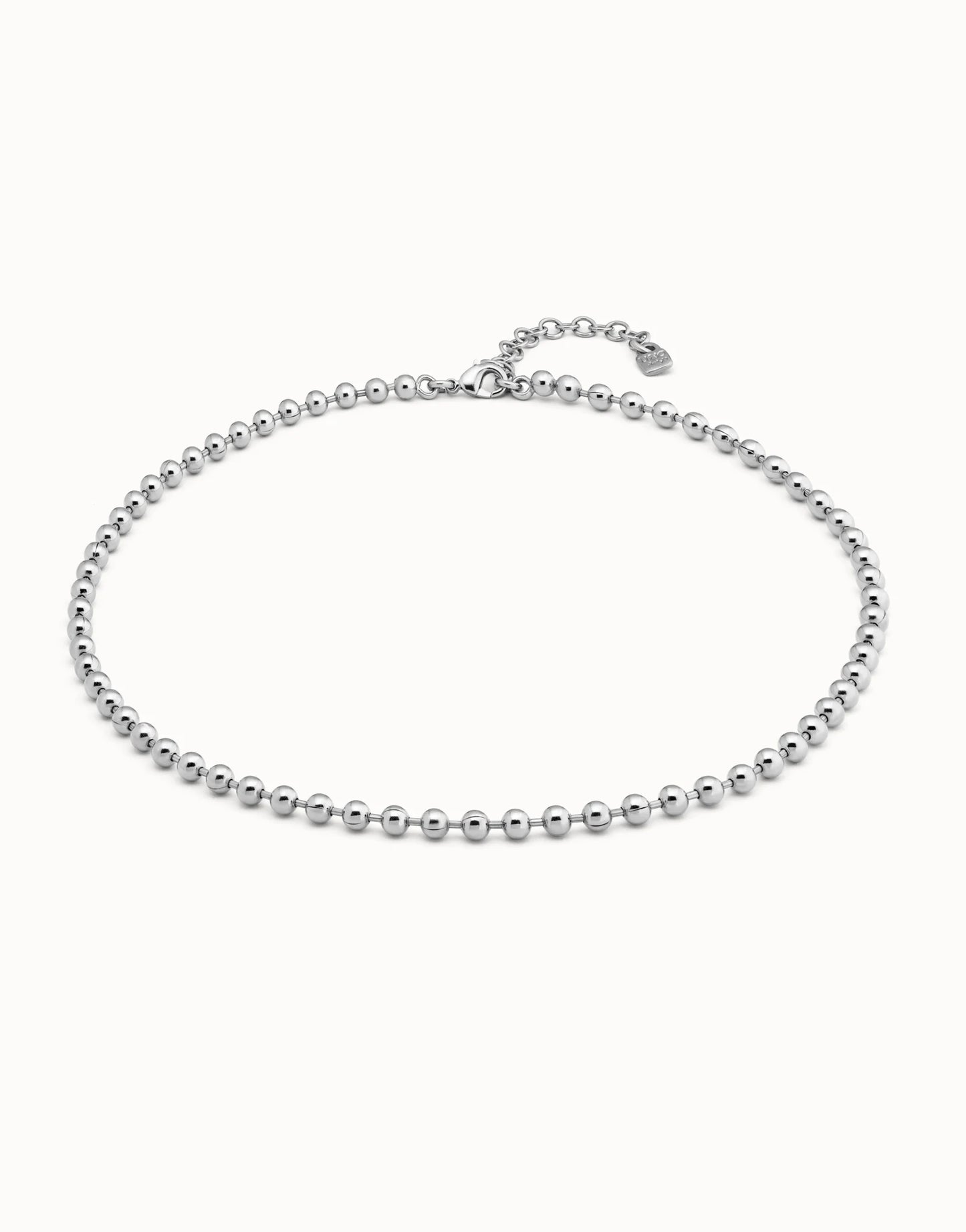 EMOTIONS Sterling Silver-plated Beaded Chain Necklace