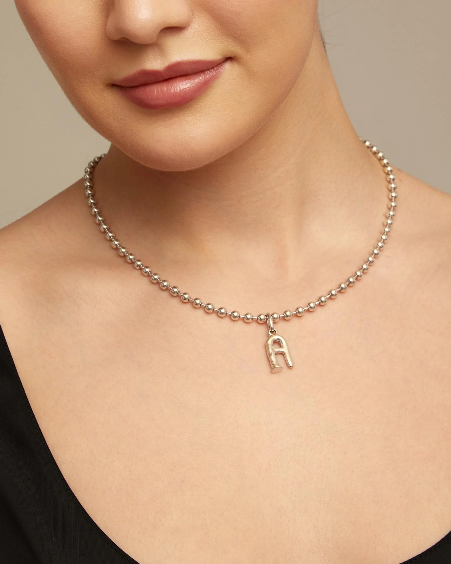 EMOTIONS Sterling Silver-plated Beaded Chain Necklace