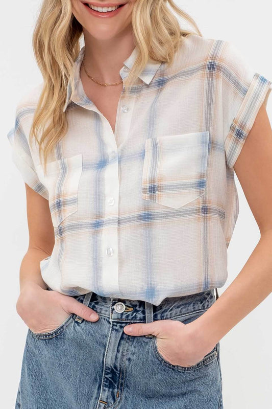 Keep In Mind Plaid Button-Up