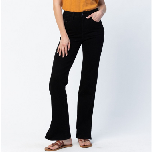 Judy Blue Black Tummy Control Flare Jeans