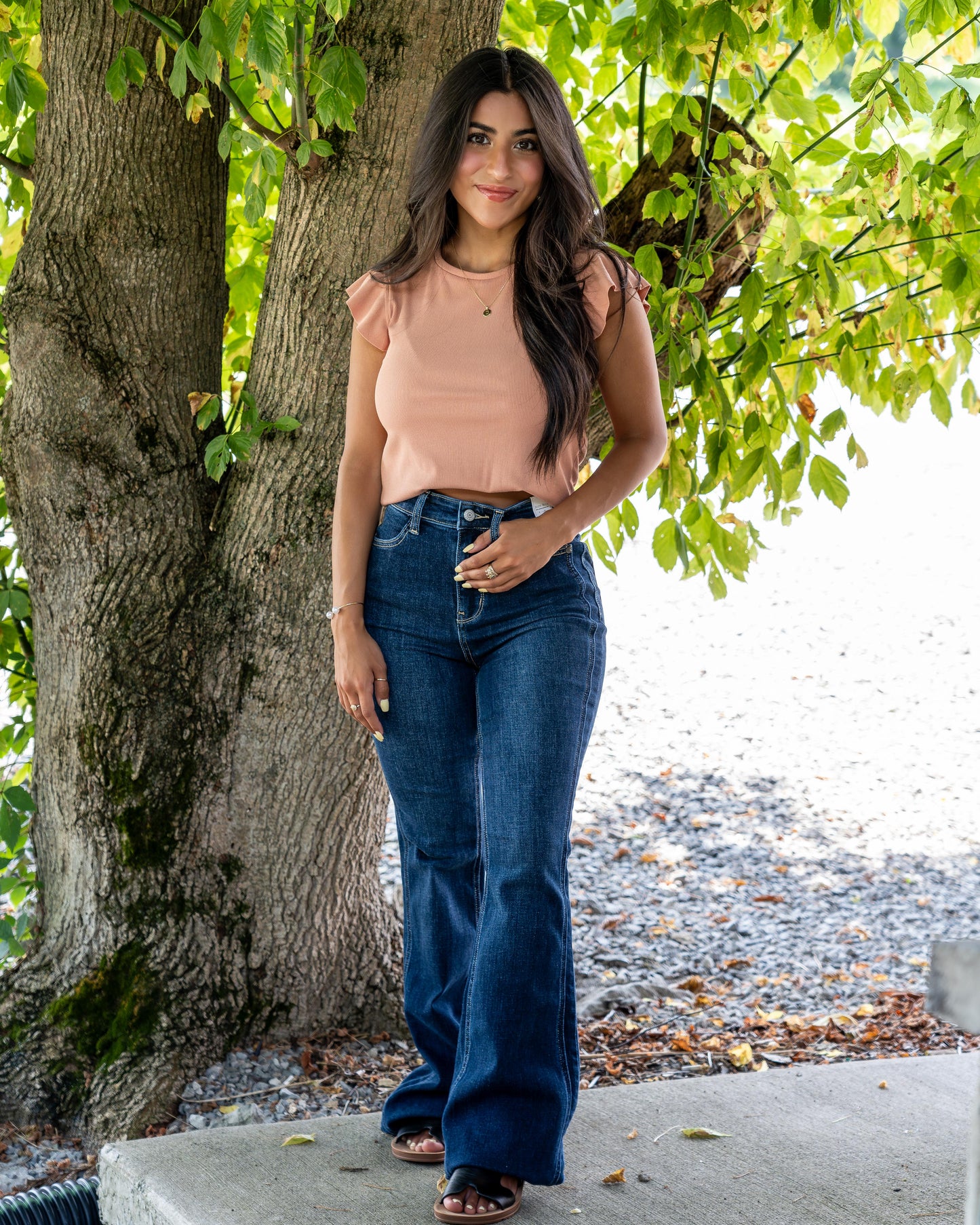 Jana High Waisted Flare Jeans