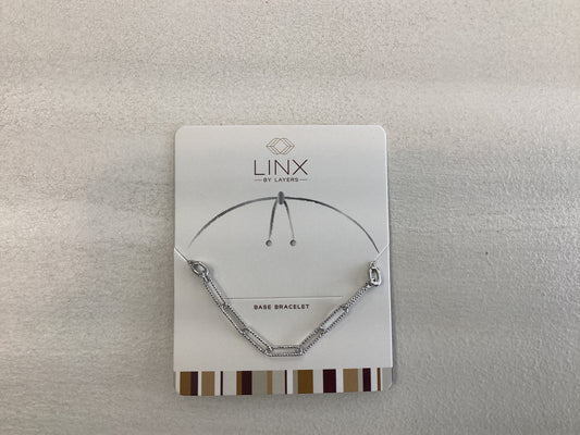 Silver Ribbed Paperclip LINX Base Bracelet