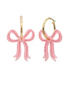 Acrylic Ribbon Dangle Hoops