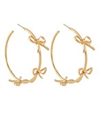 3 Bow Layered Metal Hoops