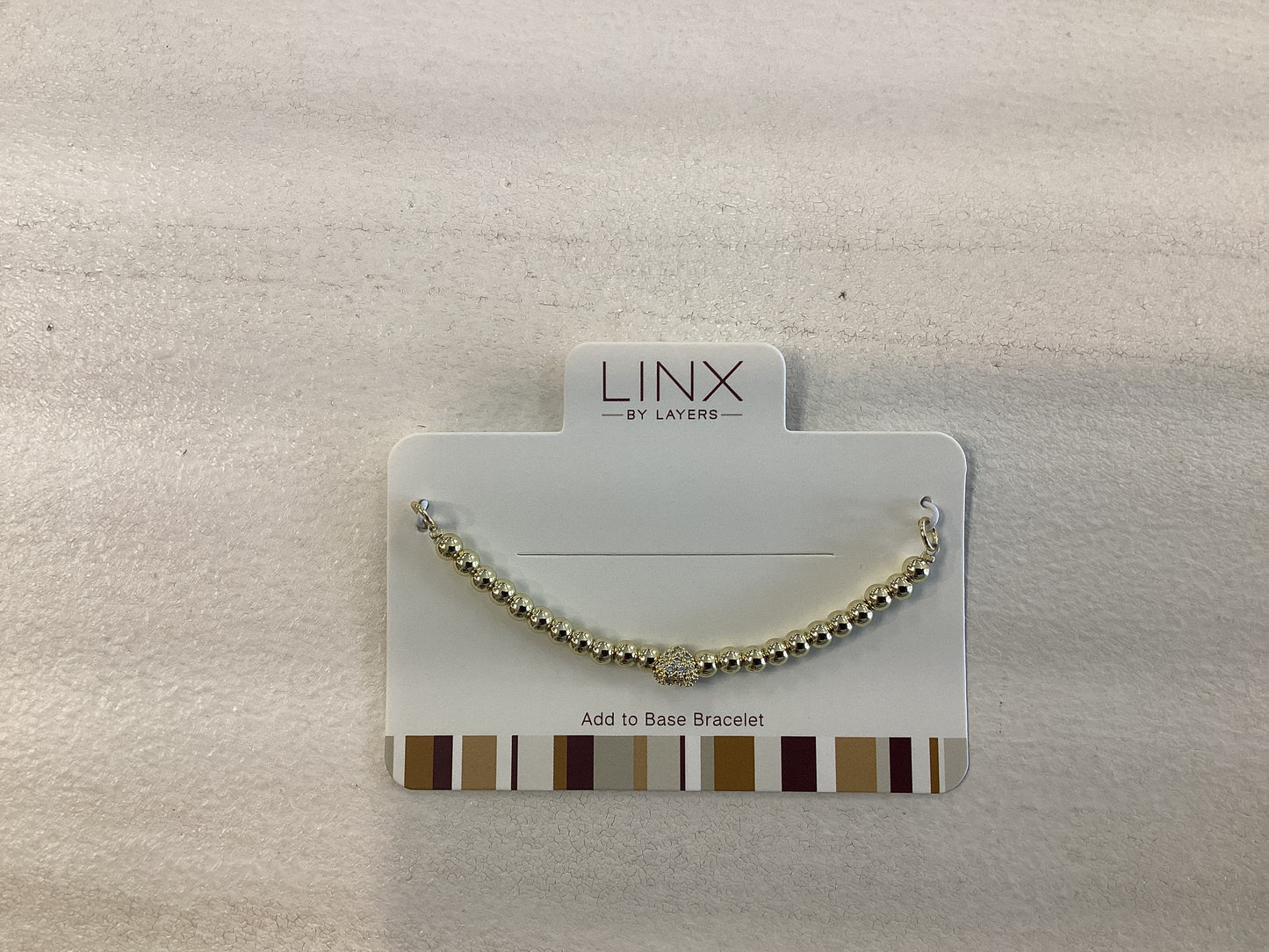 Gold Ball & Decorative CZ Heart LINX Add-on