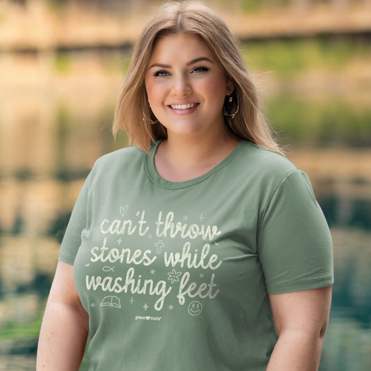 grace & truth Women's T - Can't Throw Stones