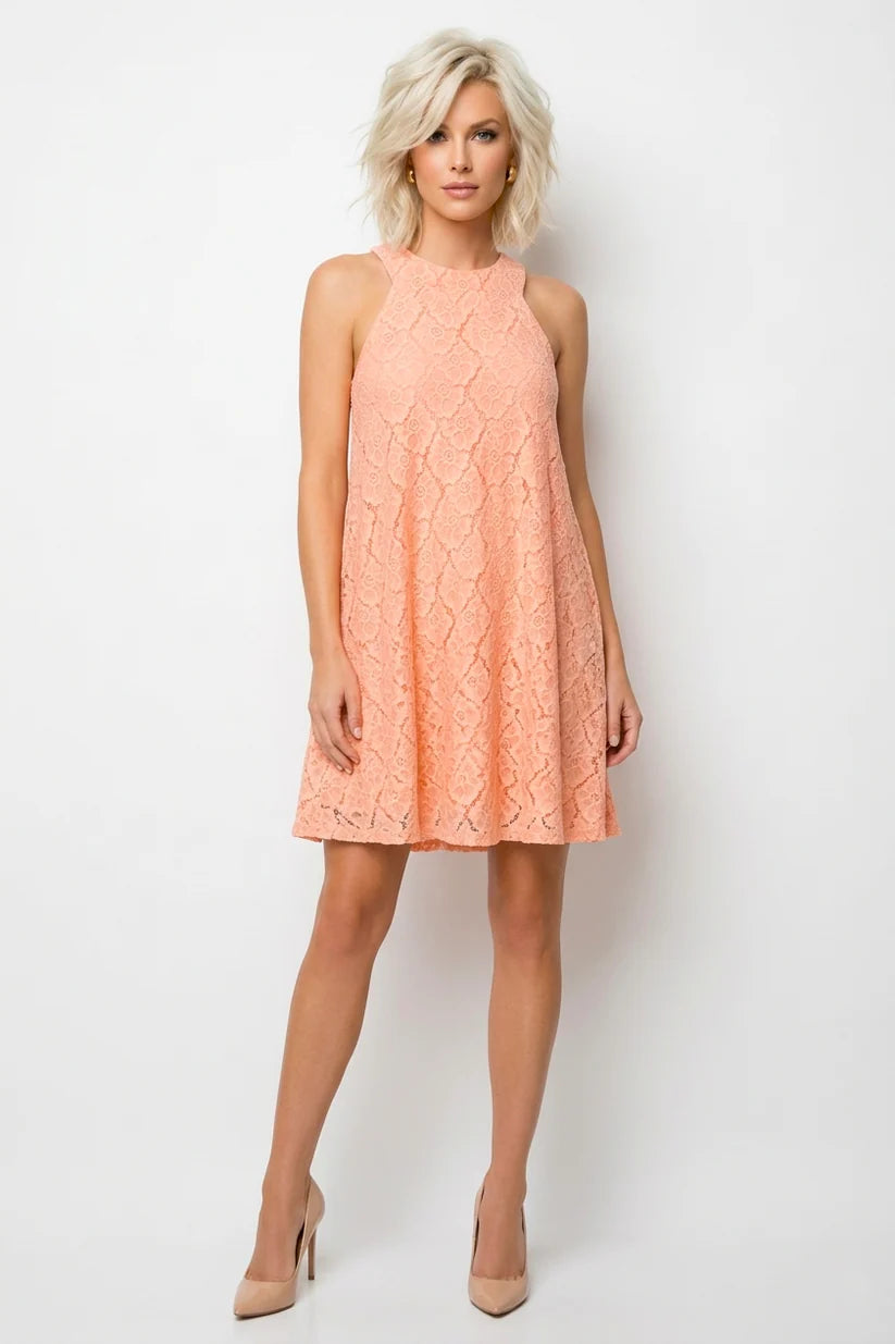 Sleeveless Lace Dress