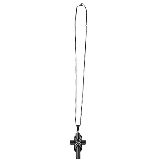 Hold Fast Necklace - Wrapped Flag Cross