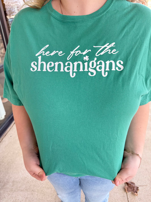 Shenanigans Green Tee