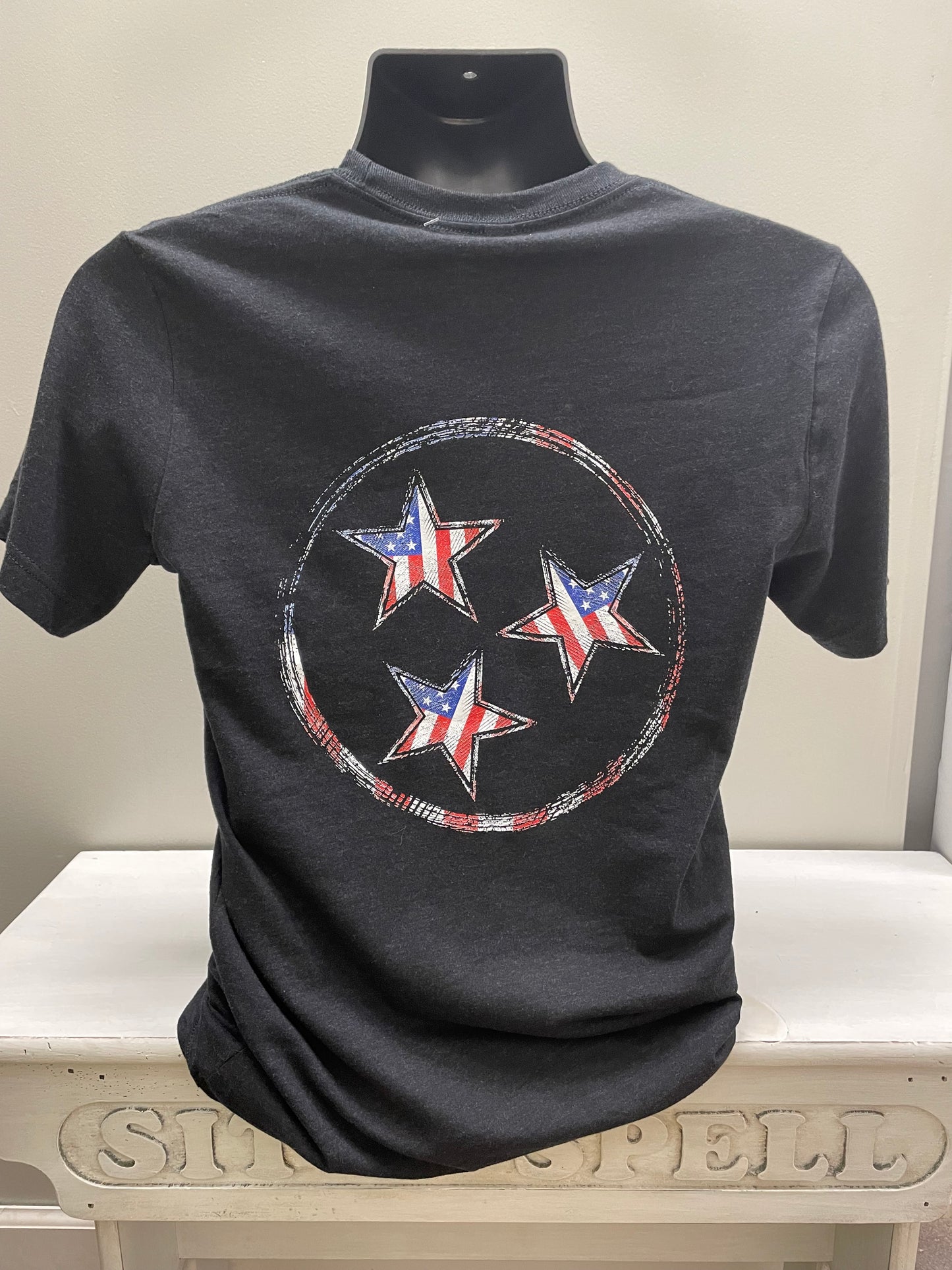 American Flag Tri-Star Tee