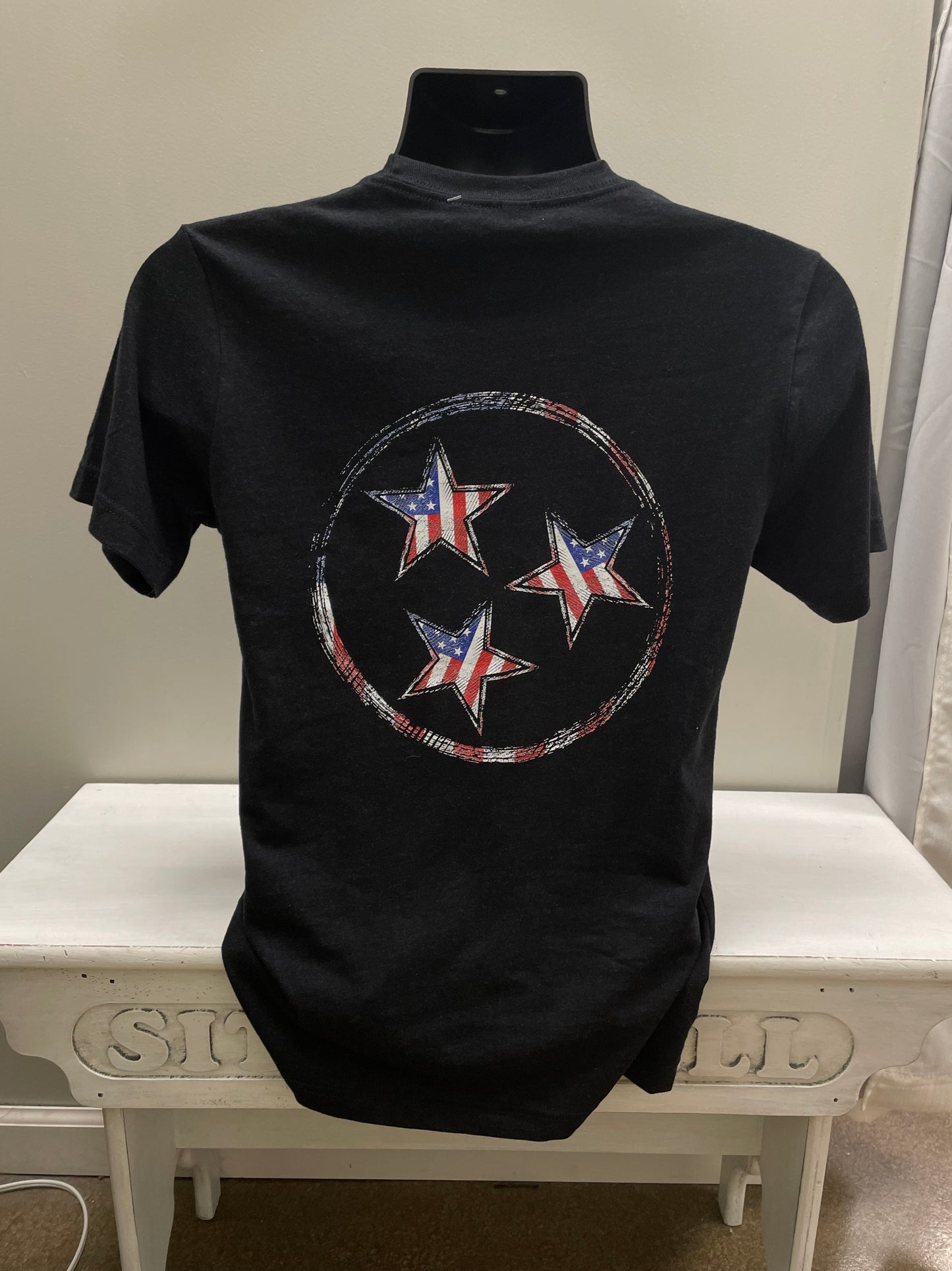 American Flag Tri-Star Tee