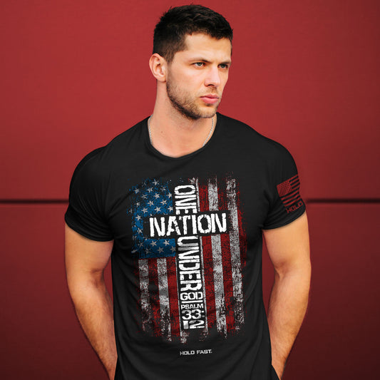 Hold Fast Adult T - One Nation Flag