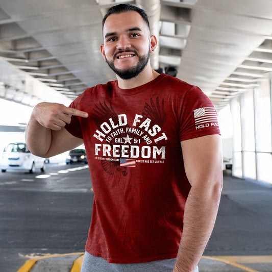 Hold Fast Adult T - Freedom Eagle Crest