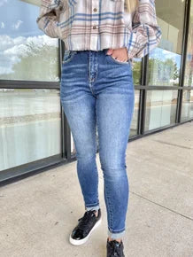 High Rise Basic Ankle Skinny Jeans