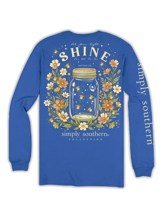SIMPLY SOUTHERN Let Your Light Shine Long-sleeved T-Shirt