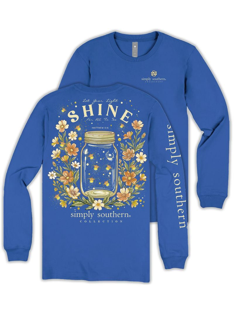 SIMPLY SOUTHERN Let Your Light Shine Long-sleeved T-Shirt