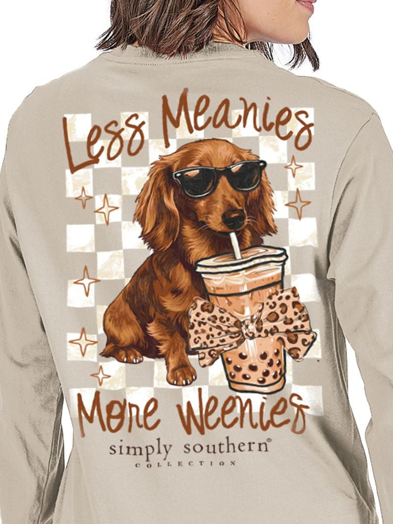 SIMPLY SOUTHERN Less Meanies More Weenies Long-sleeved T-Shirt